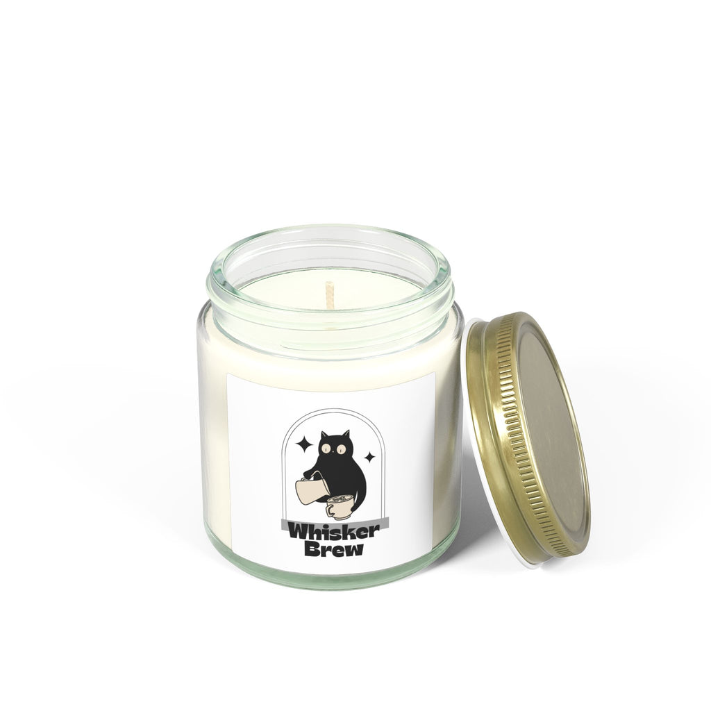 Coconut Apricot Scented Candle — Whisker Brew Cat Jar (4oz & 9oz)