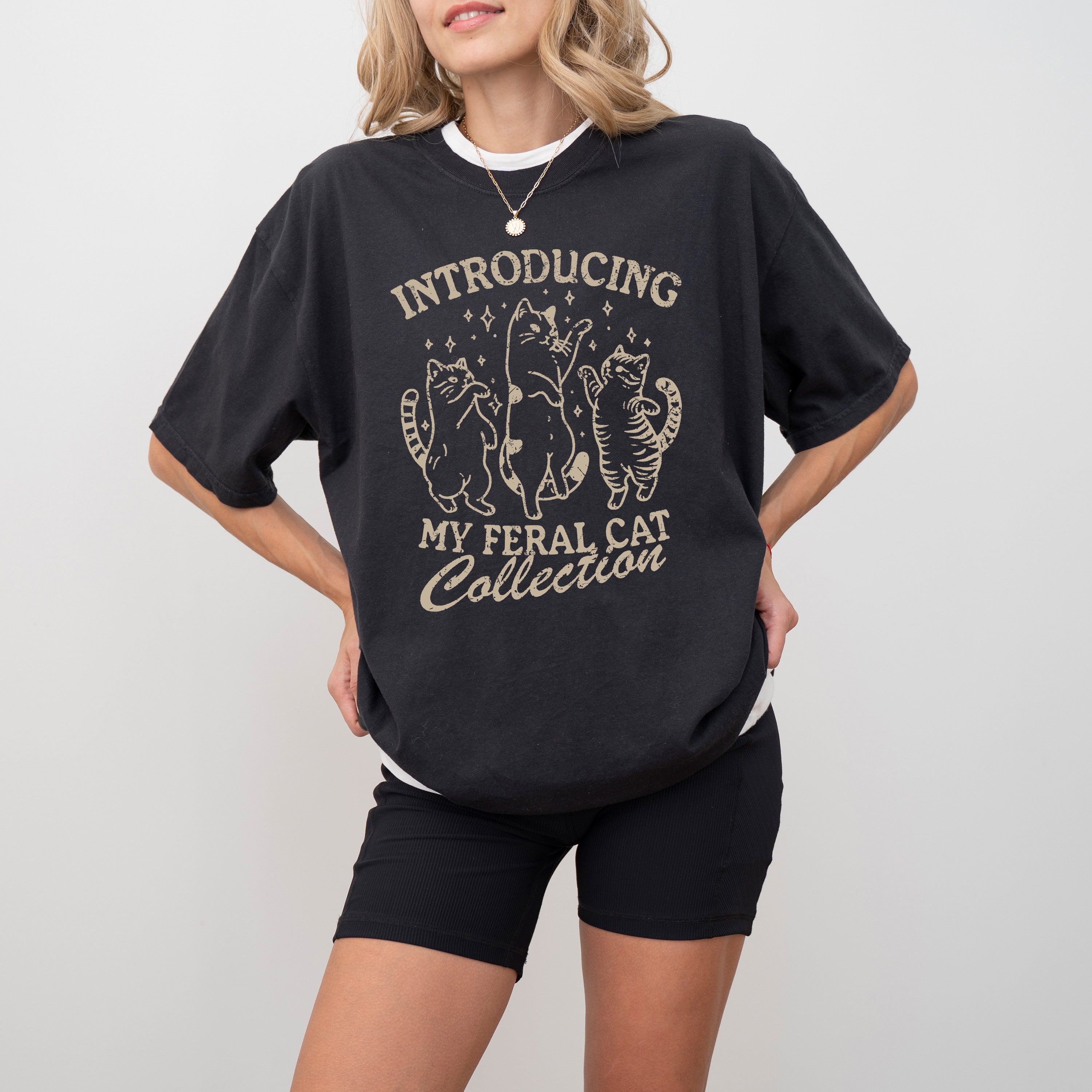 Feral Cats, Funny, Aesthetic, Meme, Sassy, Tshirt Comfort Colors T-Shirt